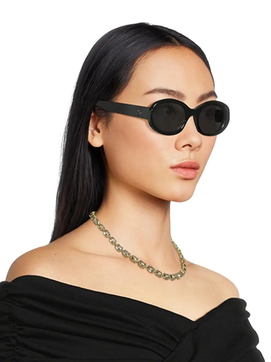 Celine Women's Triomphe 52MM Oval Sunglasses | Thumbnail 2 Celine Women's Triomphe 52MM Oval Sunglasses | Thumbnail 2