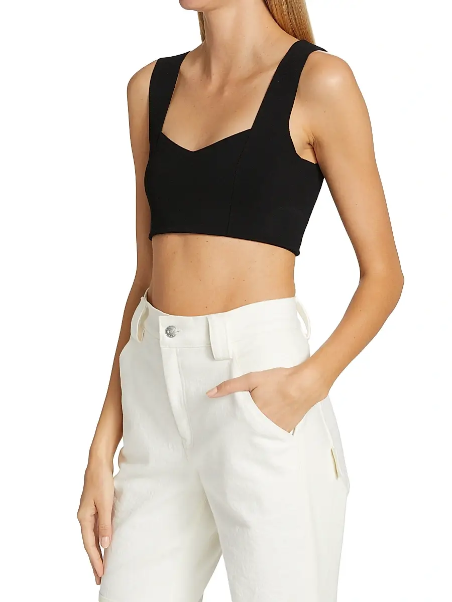 A.L.C. A. L.C. Women's Jordana Compact Knit Bra | Thumbnail 4 A.L.C. A. L.C. Women's Jordana Compact Knit Bra | Thumbnail 4