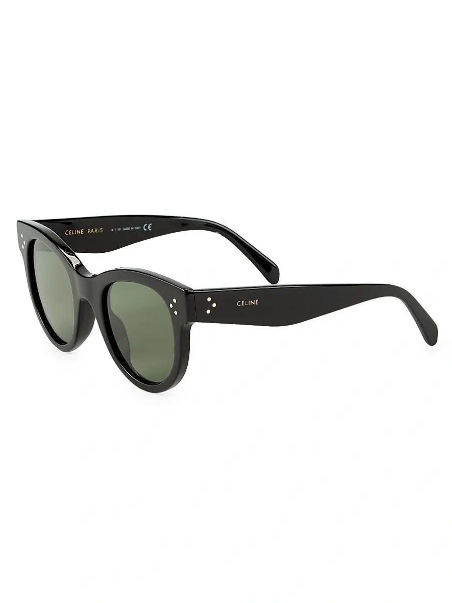 Celine Women's 48MM Havana Square Sunglasses - Black | Image 1 Celine Women's 48MM Havana Square Sunglasses - Black | Image 1