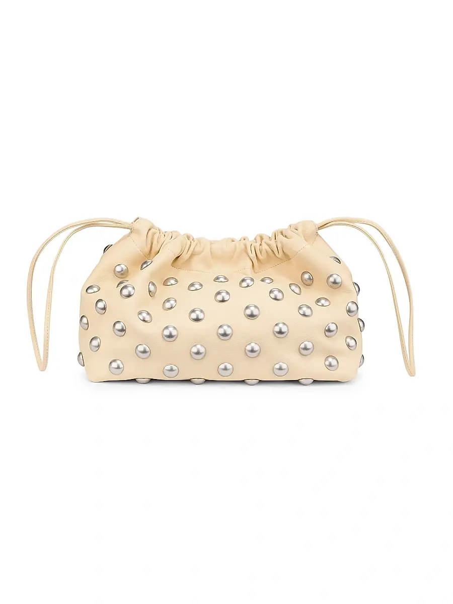 A.L.C. Women's Arlo Studded Leather Shoulder Bag - Butter Nickel | Image 1 A.L.C. Women's Arlo Studded Leather Shoulder Bag - Butter Nickel | Image 1