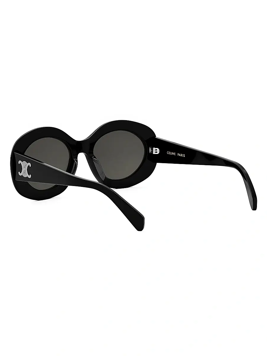 Celine Women's Triomphe 54MM Round Sunglasses | Thumbnail 4 Celine Women's Triomphe 54MM Round Sunglasses | Thumbnail 4