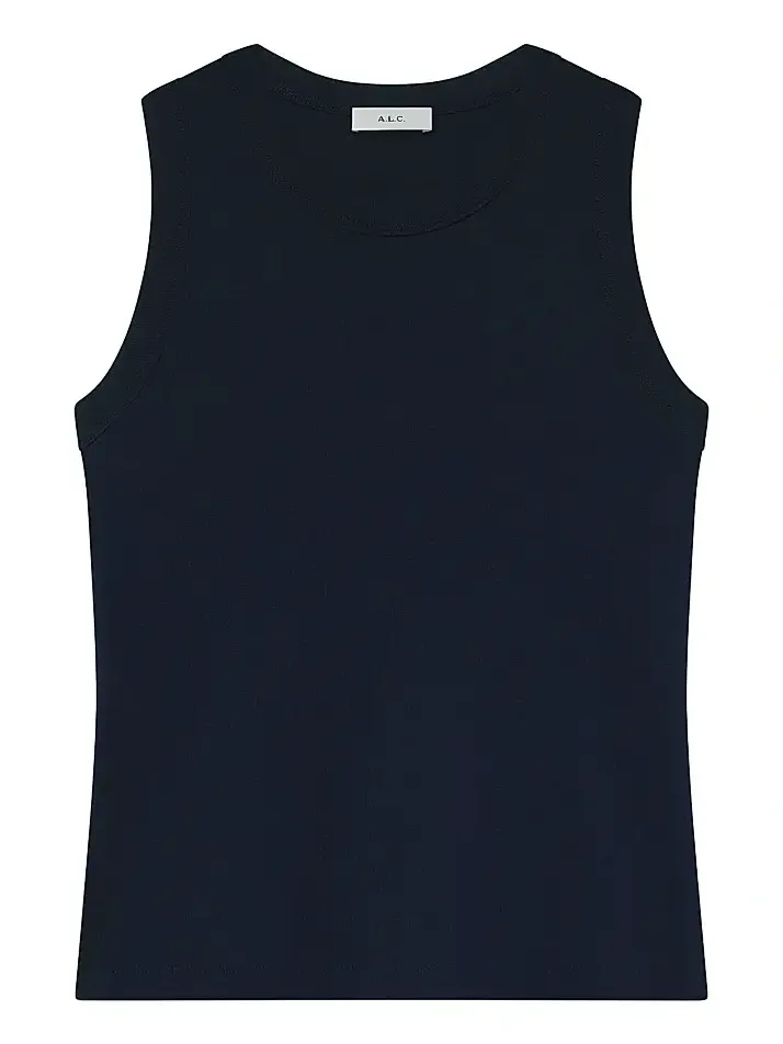 A. L.C. Women's Hadley Rib-Knit Cotton Tank