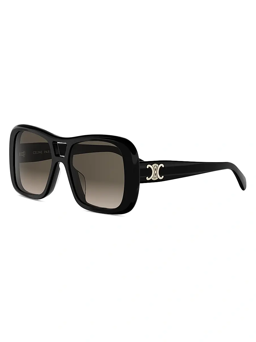 Celine Women's Triomphe 55MM Pilot Sunglasses | Thumbnail 2