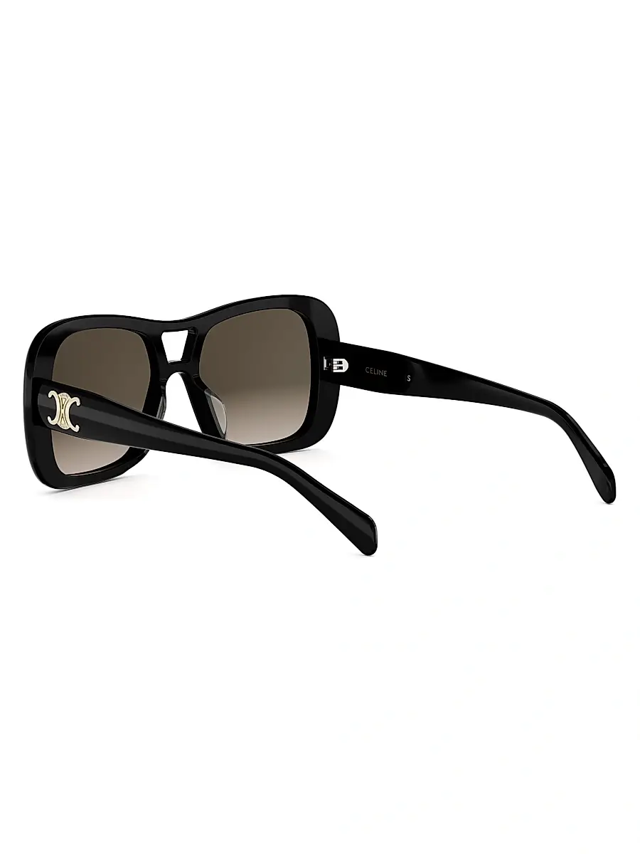 Celine Women's Triomphe 55MM Pilot Sunglasses | Thumbnail 4