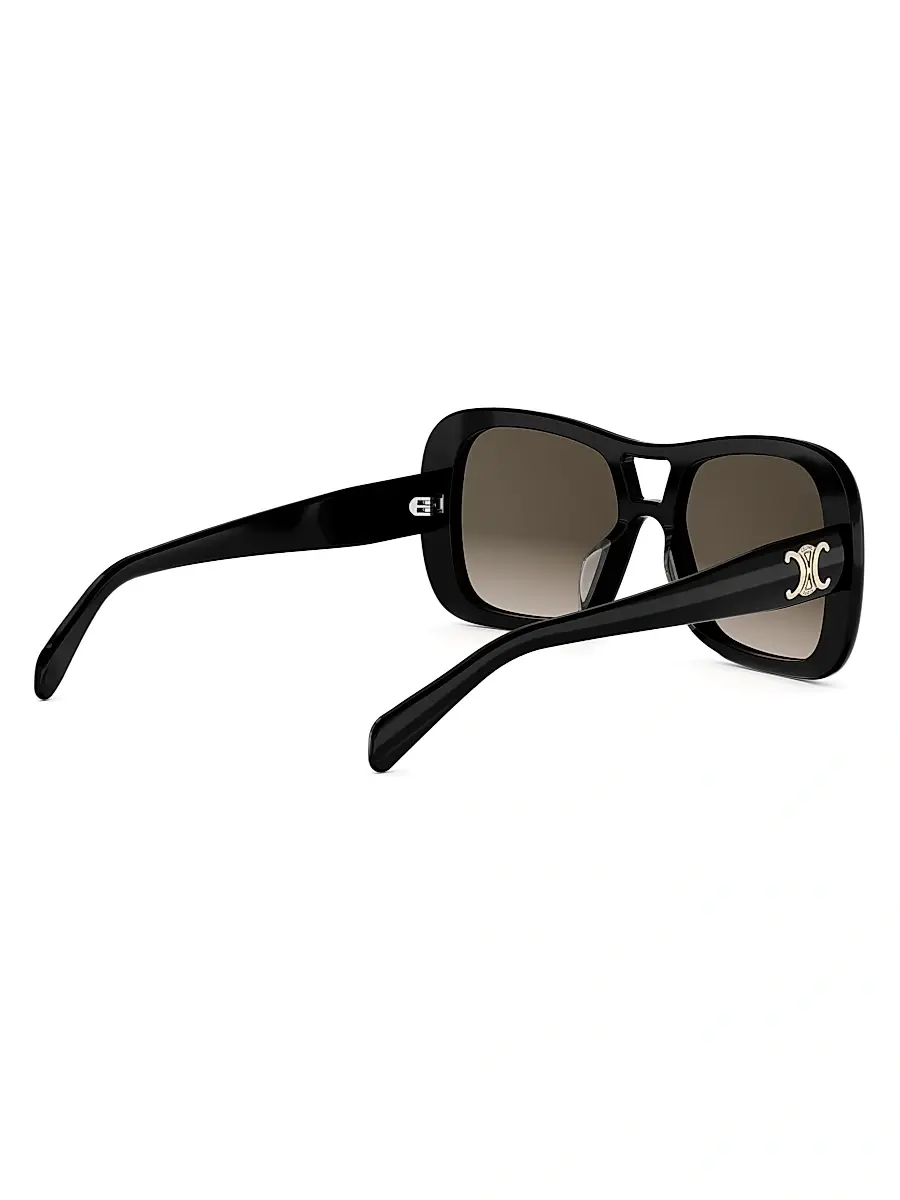 Celine Women's Triomphe 55MM Pilot Sunglasses | Thumbnail 6