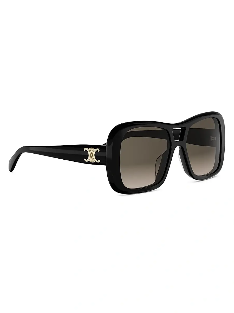 Celine Women's Triomphe 55MM Pilot Sunglasses | Thumbnail 8
