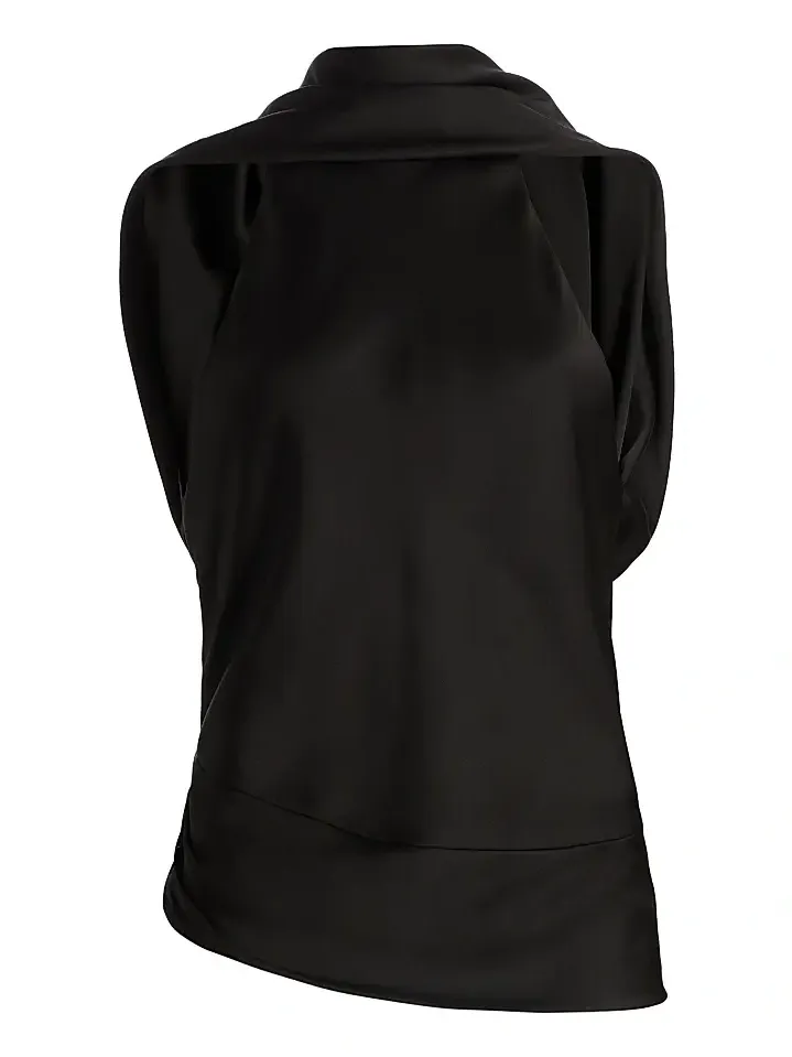 Women's Samira Satin Cape Top Women's Samira Satin Cape Top
