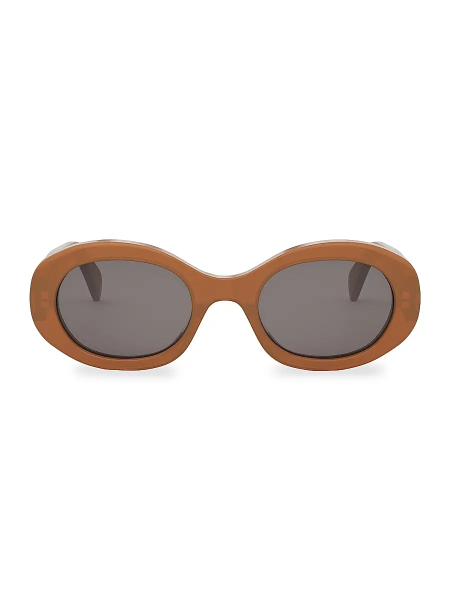 Celine Women's Triomphe 52MM Oval Sunglasses | Thumbnail 2 Celine Women's Triomphe 52MM Oval Sunglasses | Thumbnail 2