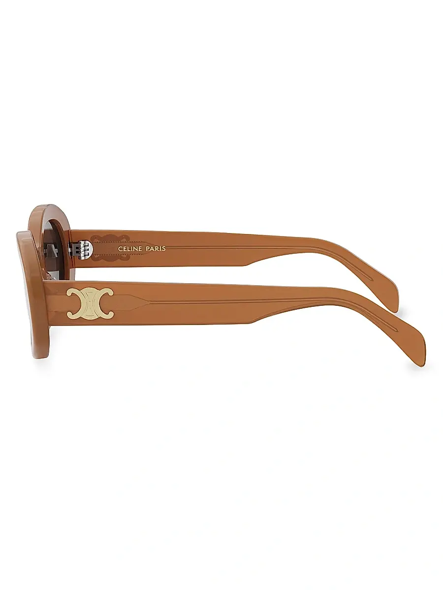 Celine Women's Triomphe 52MM Oval Sunglasses | Thumbnail 5 Celine Women's Triomphe 52MM Oval Sunglasses | Thumbnail 5