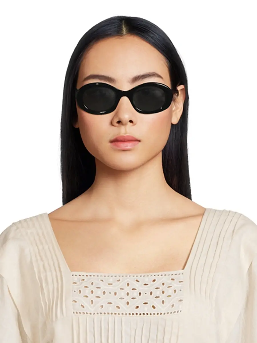 Celine Women's Triomphe 52MM Oval Sunglasses | Thumbnail 2