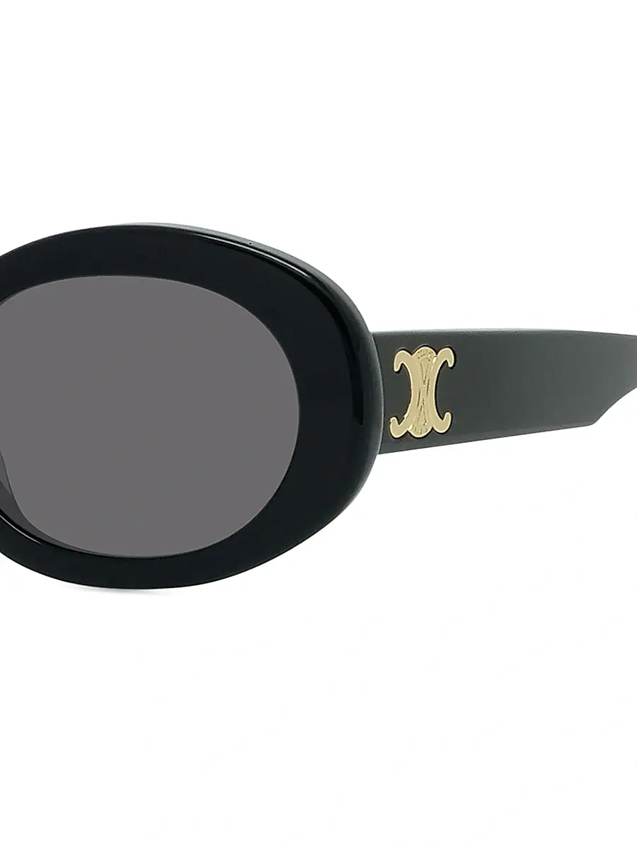 Celine Women's Triomphe 52MM Oval Sunglasses | Thumbnail 5