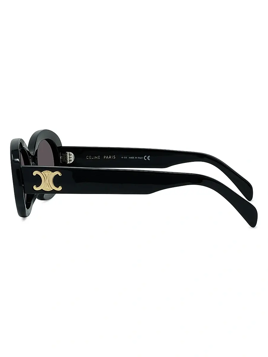 Celine Women's Triomphe 52MM Oval Sunglasses | Thumbnail 6