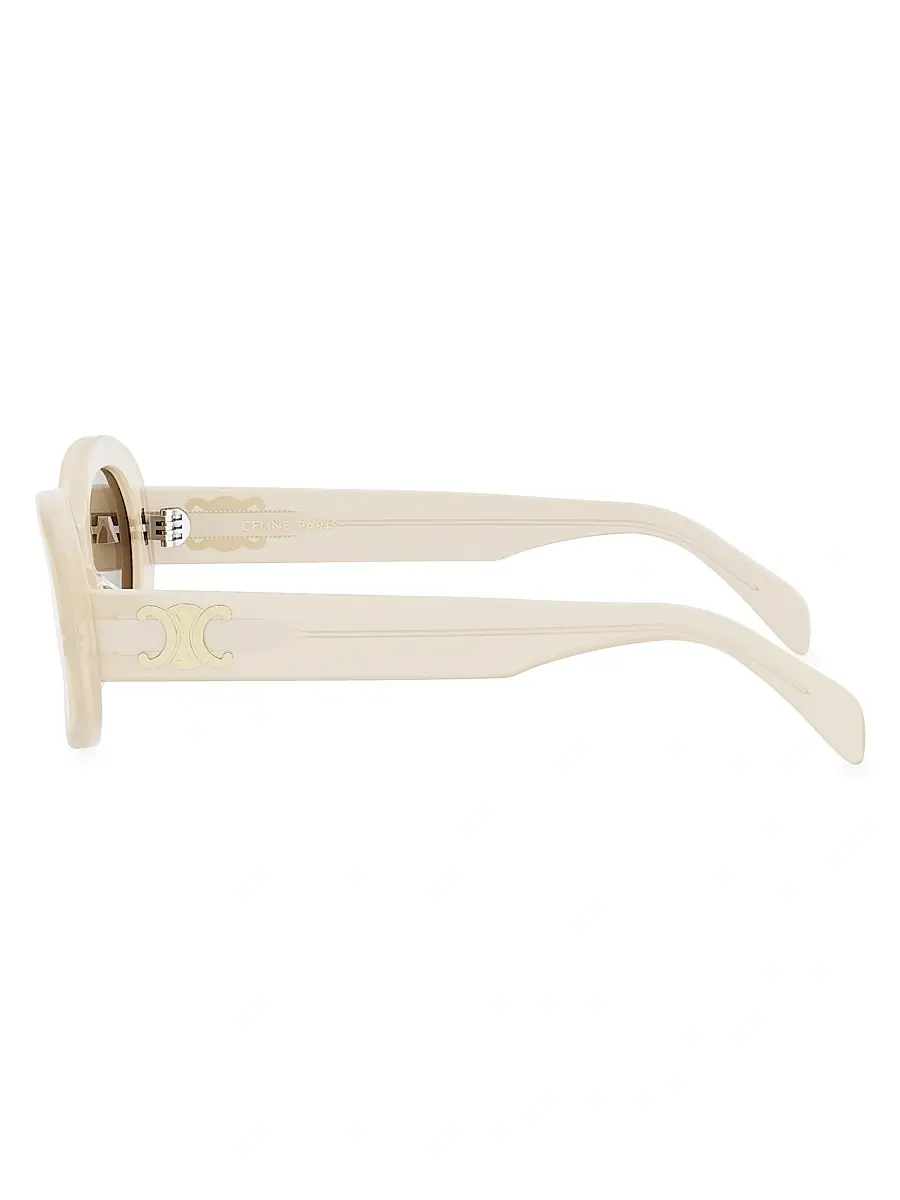 Celine Women's Triomphe 52MM Oval Sunglasses | Thumbnail 5 Celine Women's Triomphe 52MM Oval Sunglasses | Thumbnail 5