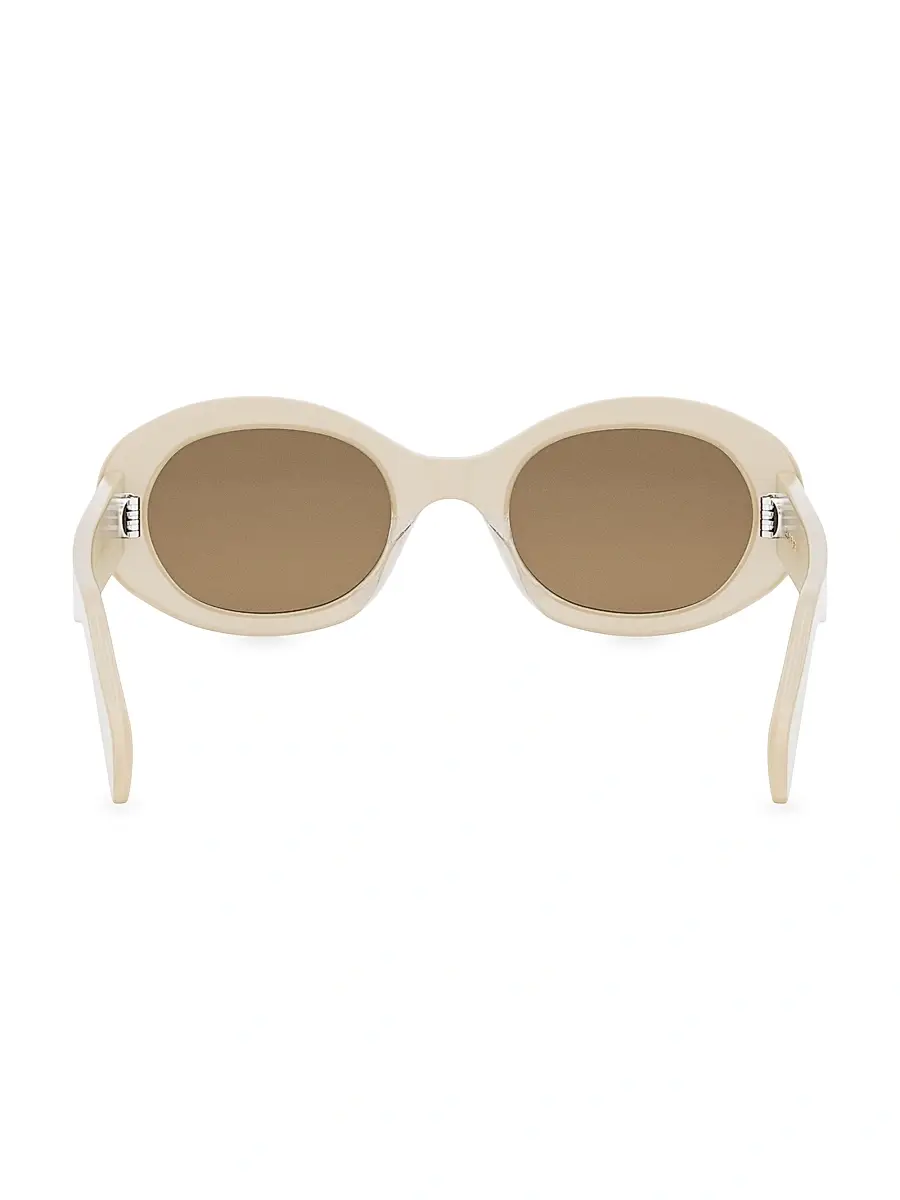 Celine Women's Triomphe 52MM Oval Sunglasses | Thumbnail 7 Celine Women's Triomphe 52MM Oval Sunglasses | Thumbnail 7