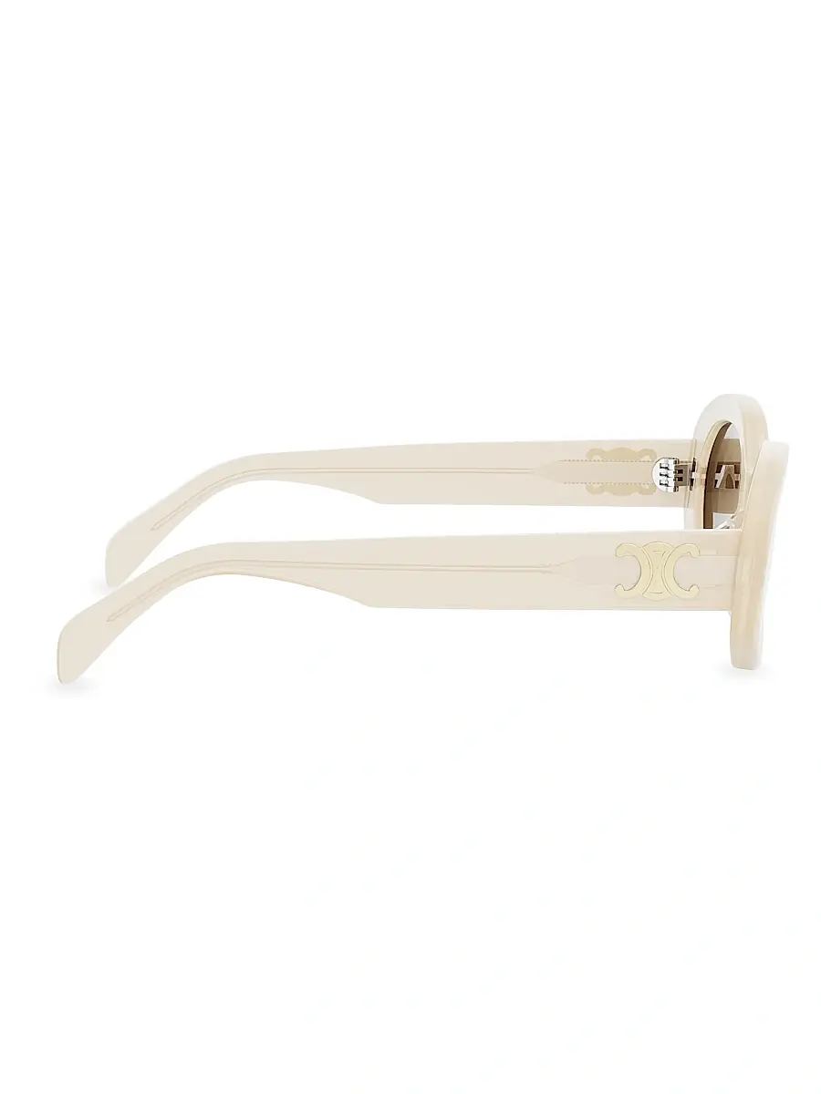 Celine Women's Triomphe 52MM Oval Sunglasses | Thumbnail 9 Celine Women's Triomphe 52MM Oval Sunglasses | Thumbnail 9
