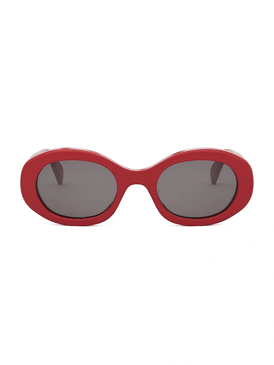 Celine Women's Triomphe 52MM Oval Sunglasses | Thumbnail 4 Celine Women's Triomphe 52MM Oval Sunglasses | Thumbnail 4