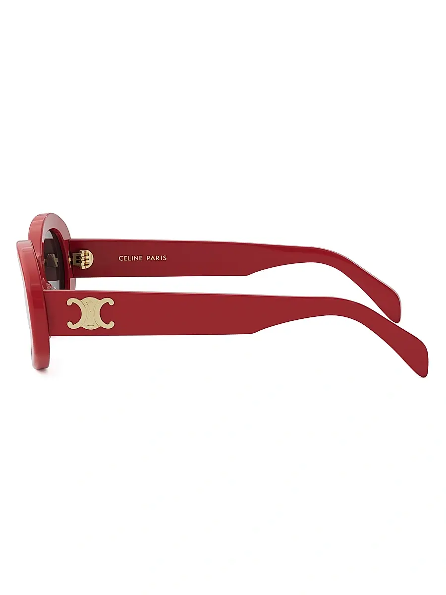 Celine Women's Triomphe 52MM Oval Sunglasses | Thumbnail 5 Celine Women's Triomphe 52MM Oval Sunglasses | Thumbnail 5
