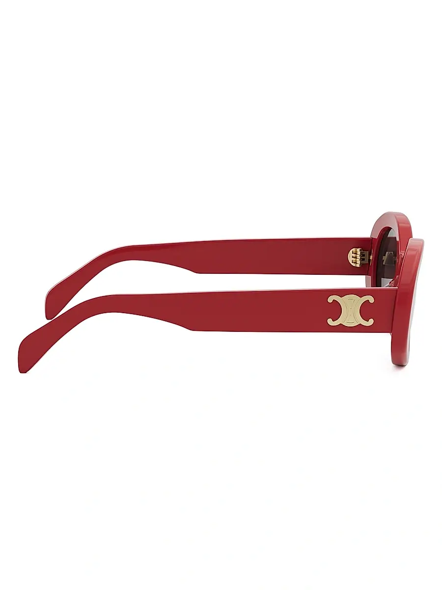 Celine Women's Triomphe 52MM Oval Sunglasses | Thumbnail 9 Celine Women's Triomphe 52MM Oval Sunglasses | Thumbnail 9