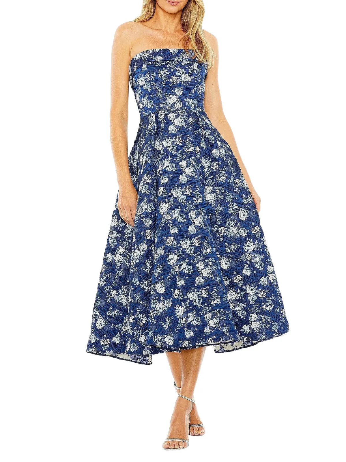 Mac Duggal Women's Floral Brocade Midi-Dress