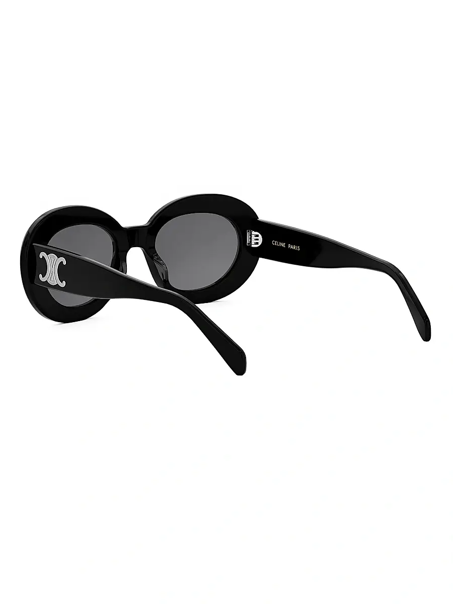 Celine Women's Triomphe 53MM Round Sunglasses | Thumbnail 4 Celine Women's Triomphe 53MM Round Sunglasses | Thumbnail 4