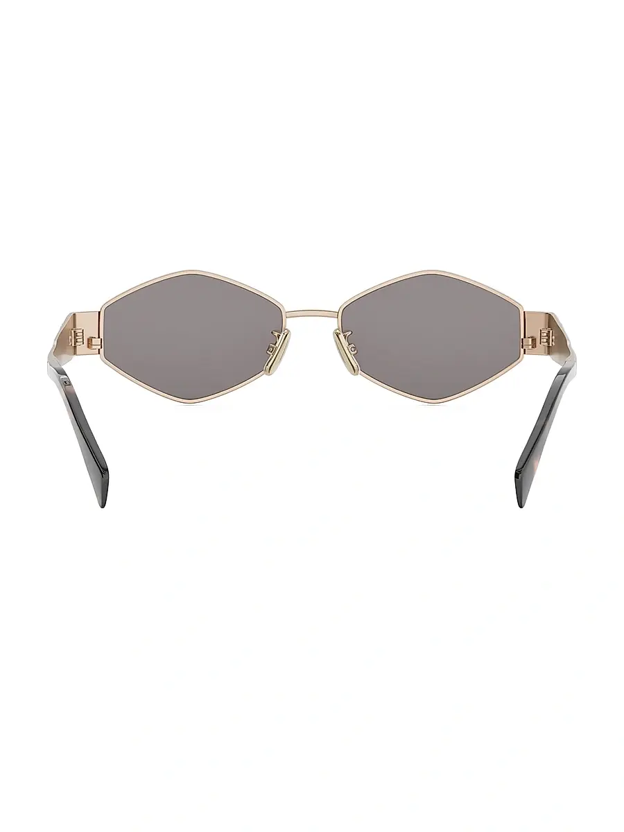 Celine Women's Metal Triomphe 54MM Geometric Sunglasses | Thumbnail 5 Celine Women's Metal Triomphe 54MM Geometric Sunglasses | Thumbnail 5