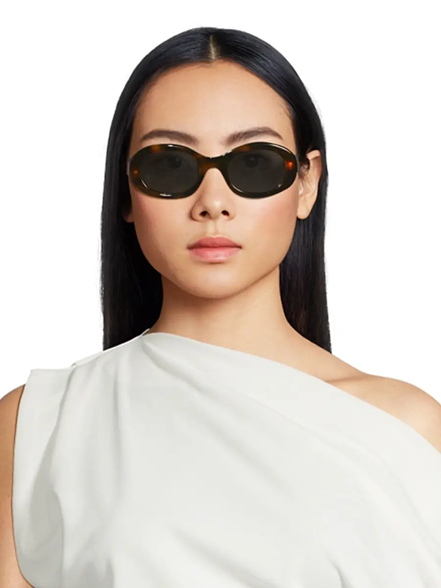 Celine Women's Triomphe 52MM Oval Sunglasses | Thumbnail 2