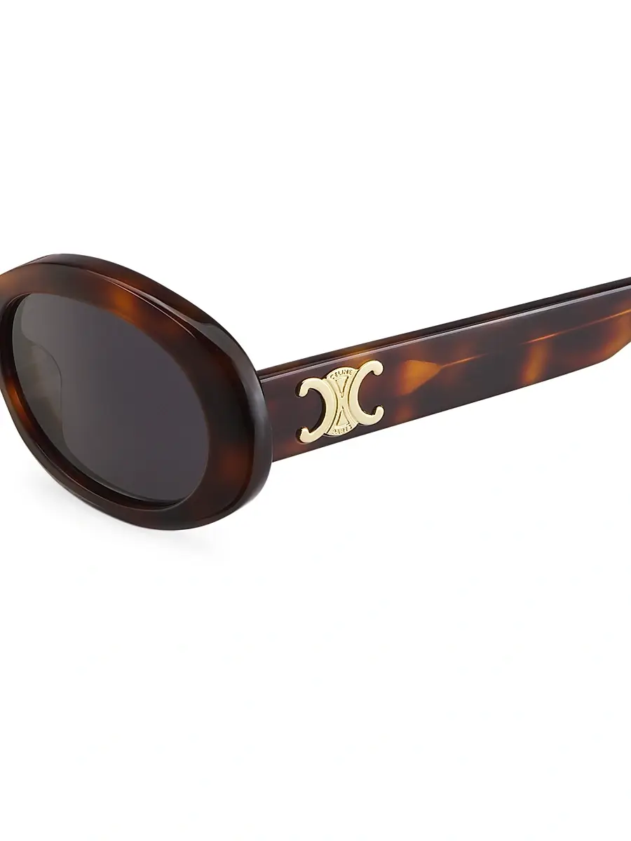 Celine Women's Triomphe 52MM Oval Sunglasses | Thumbnail 5