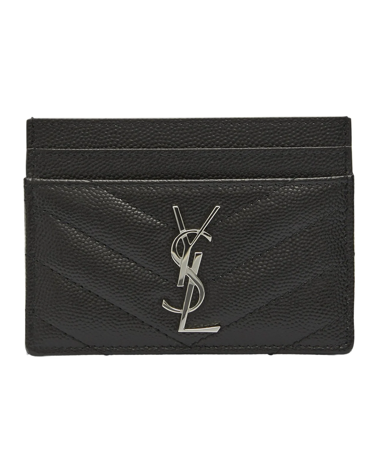 Cassandre YSL Monogram Card Case in Grained Leather Cassandre YSL Monogram Card Case in Grained Leather