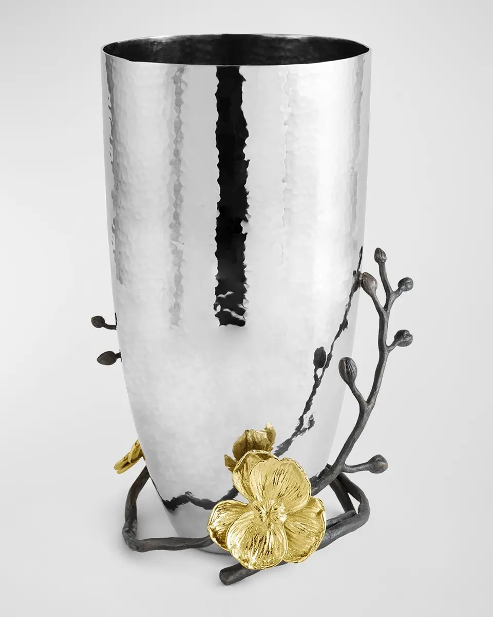 Michael Aram Gold Orchid Medium Vase | Thumbnail 2 Michael Aram Gold Orchid Medium Vase | Thumbnail 2