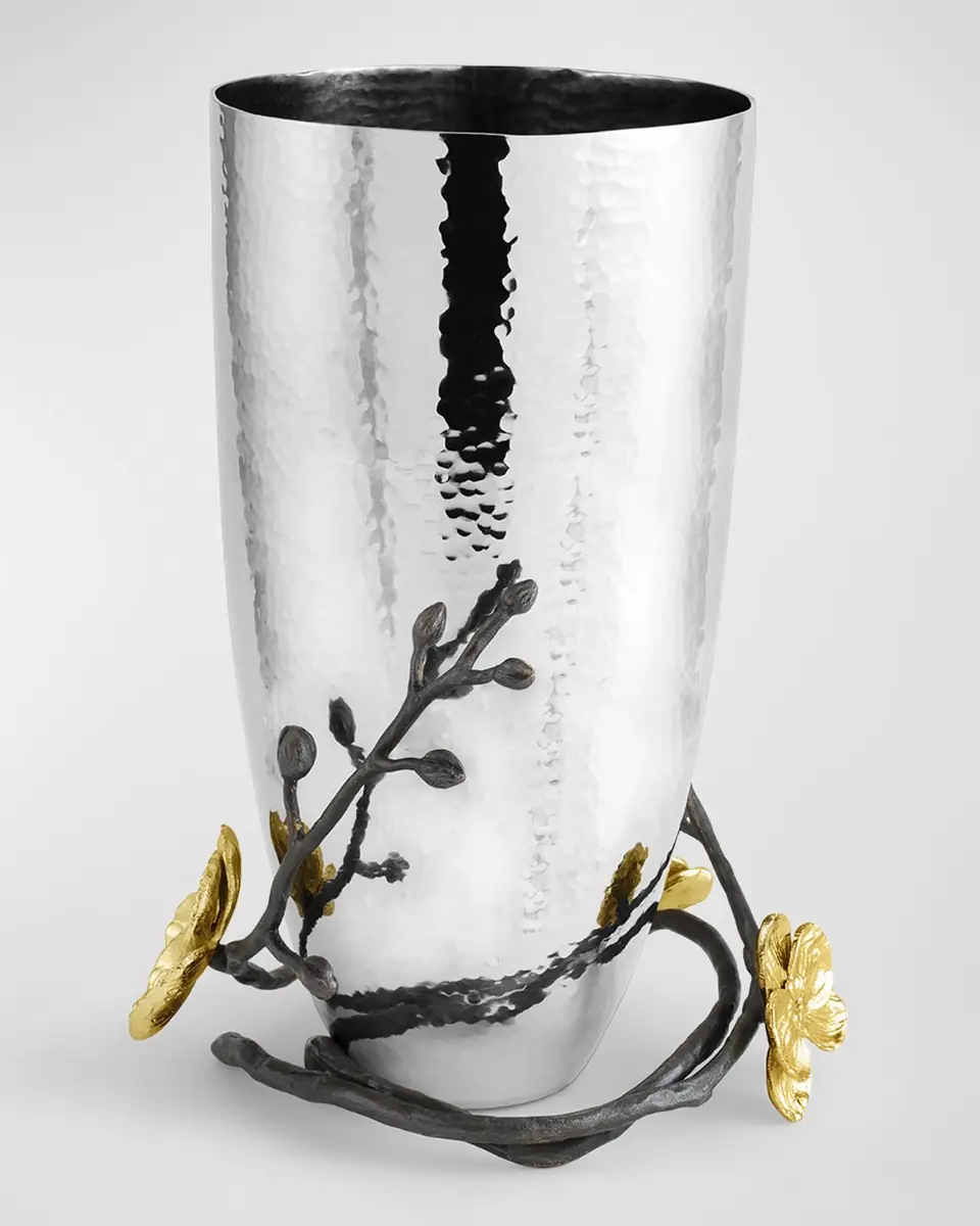 Michael Aram Gold Orchid Medium Vase | Thumbnail 3 Michael Aram Gold Orchid Medium Vase | Thumbnail 3