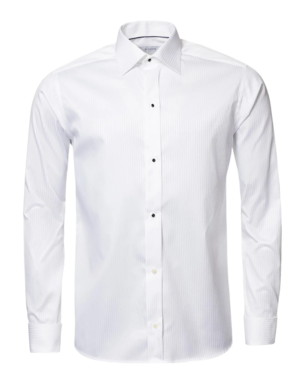 Eton Contemporary-Fit Tonal Satin Striped Formal Shirt