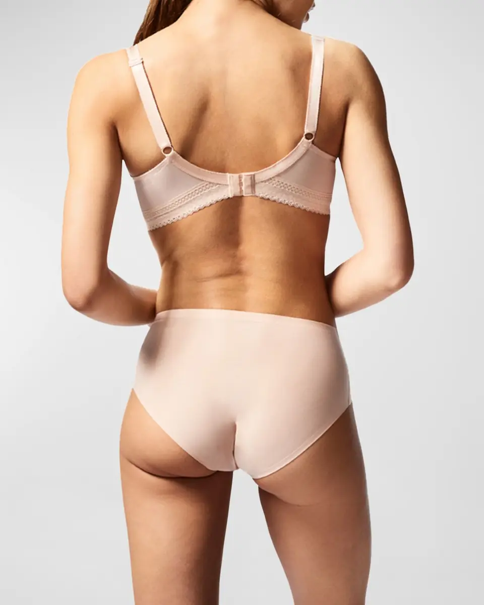 Chantelle Festivite Lace Plunge Bra, Bright Pink | Thumbnail 4 Chantelle Festivite Lace Plunge Bra, Bright Pink | Thumbnail 4