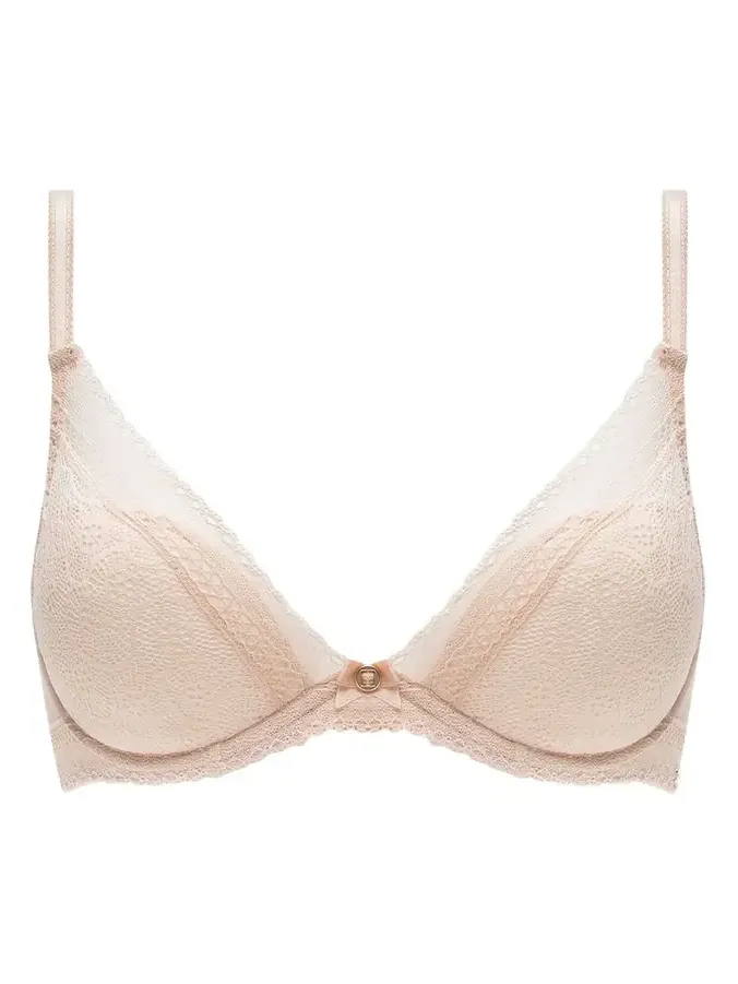 Festivite Lace Plunge Bra, Bright Pink