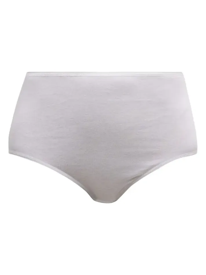 Cotton Seamless Satin-Trim Briefs