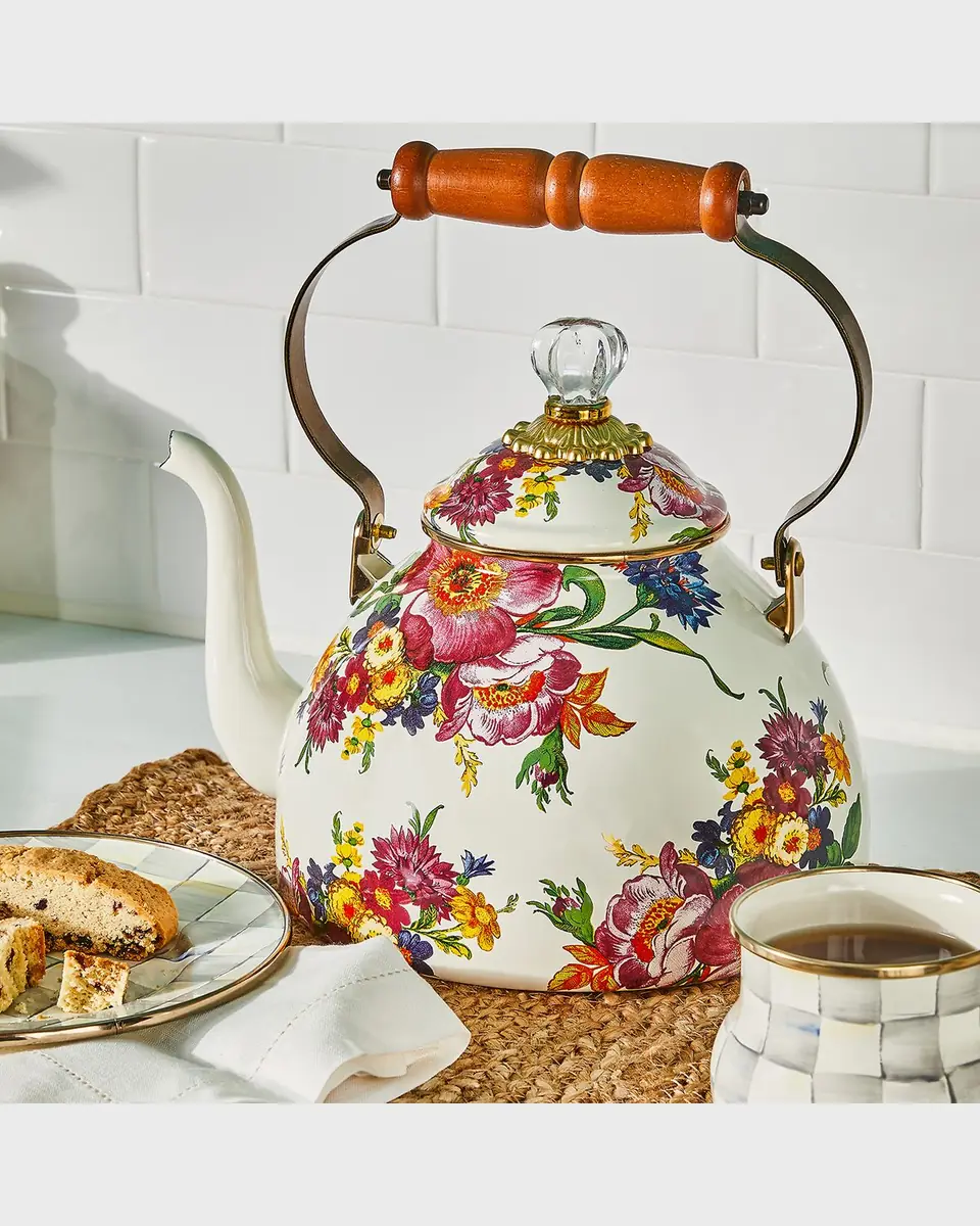 MacKenzie-Childs Flower Market Three-Quart Tea Kettle | Thumbnail 2 MacKenzie-Childs Flower Market Three-Quart Tea Kettle | Thumbnail 2