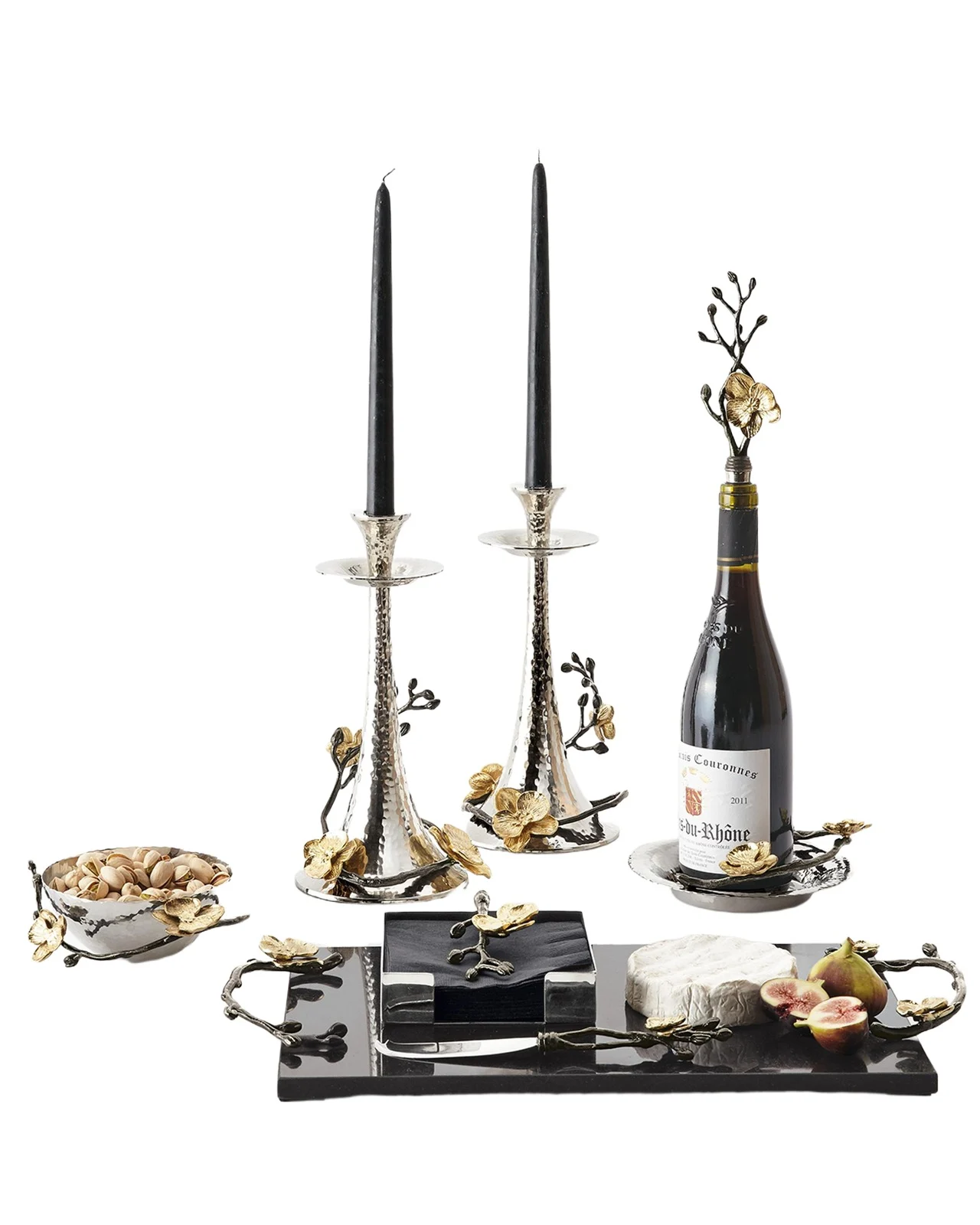 Michael Aram Two-Piece Gold Orchid Serving Set