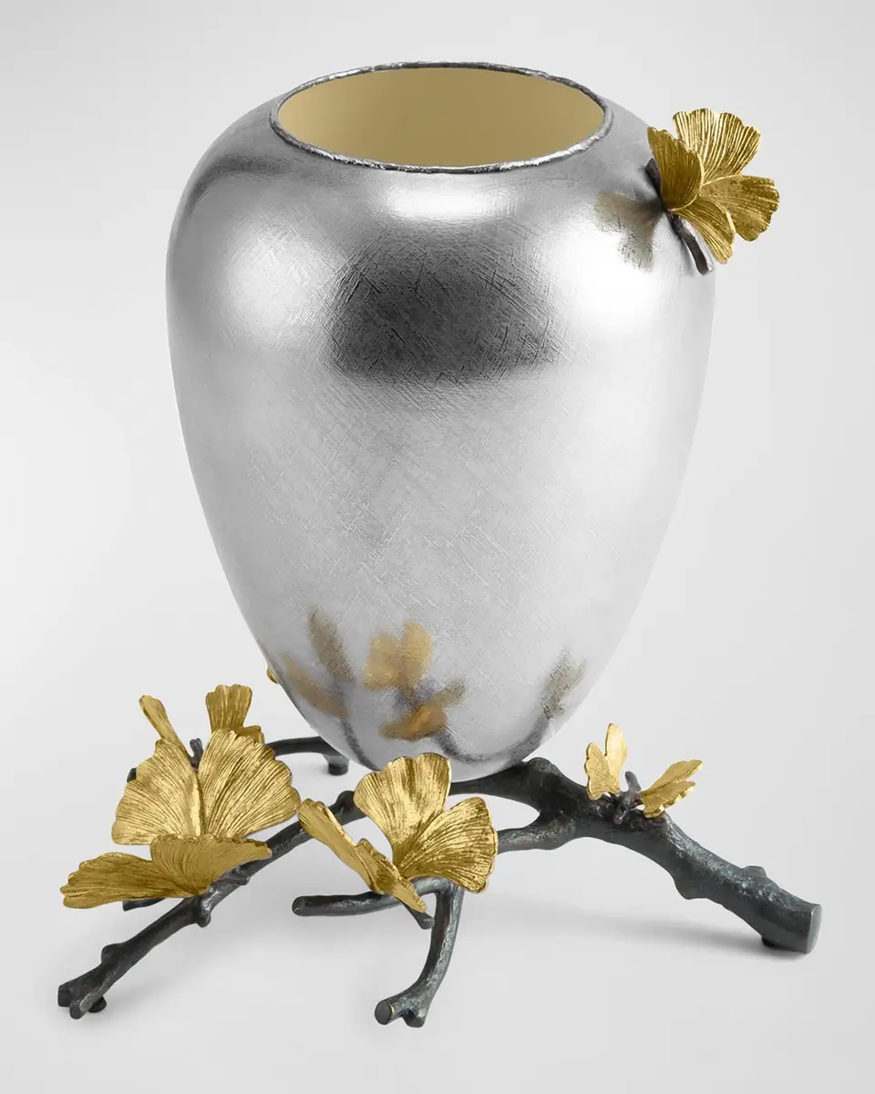 Michael Aram Butterfly Ginkgo Vase, Medium | Thumbnail 2 Michael Aram Butterfly Ginkgo Vase, Medium | Thumbnail 2