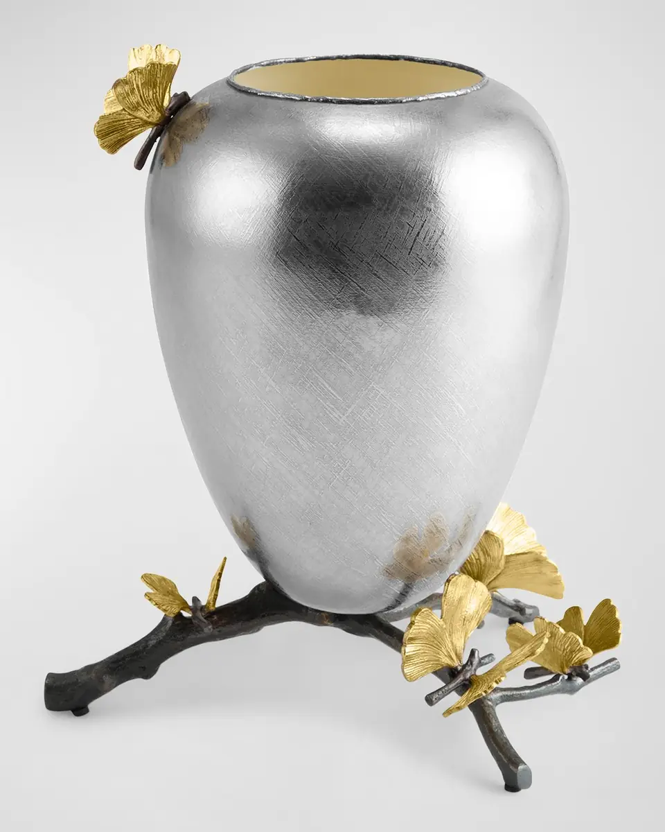 Michael Aram Butterfly Ginkgo Vase, Medium | Thumbnail 3 Michael Aram Butterfly Ginkgo Vase, Medium | Thumbnail 3
