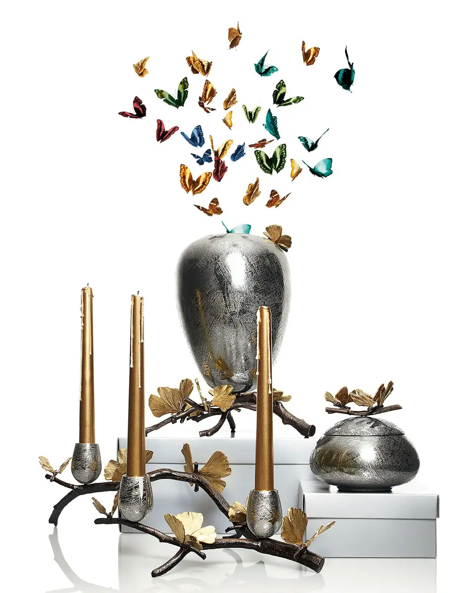 Michael Aram Butterfly Ginkgo Vase, Medium | Thumbnail 5 Michael Aram Butterfly Ginkgo Vase, Medium | Thumbnail 5