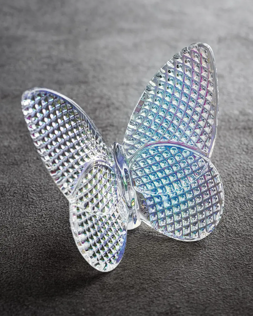 Baccarat 2.5" Lucky Crystal Clear Diamante Butterfly | Thumbnail 2