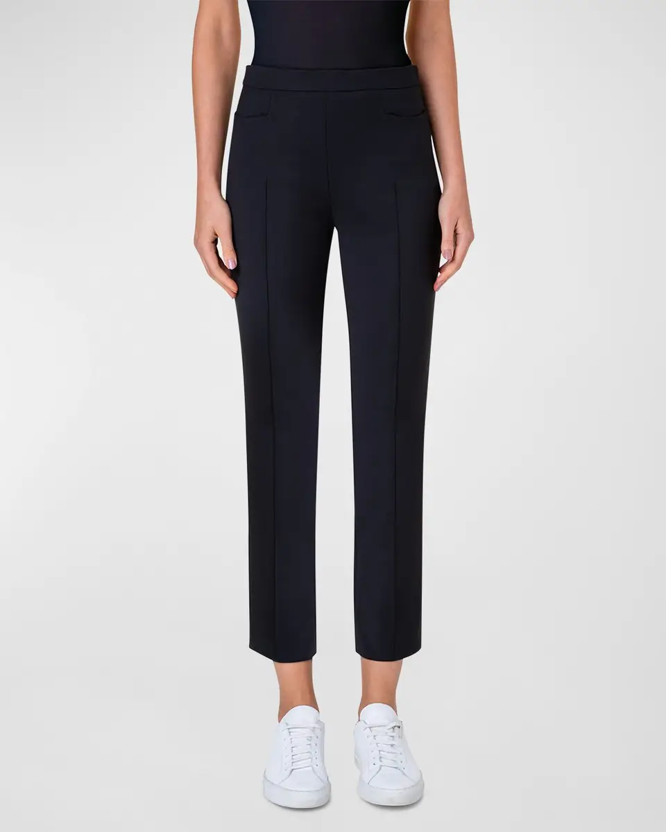 Akris punto Franca Mid-Rise Cropped Pants | Thumbnail 2