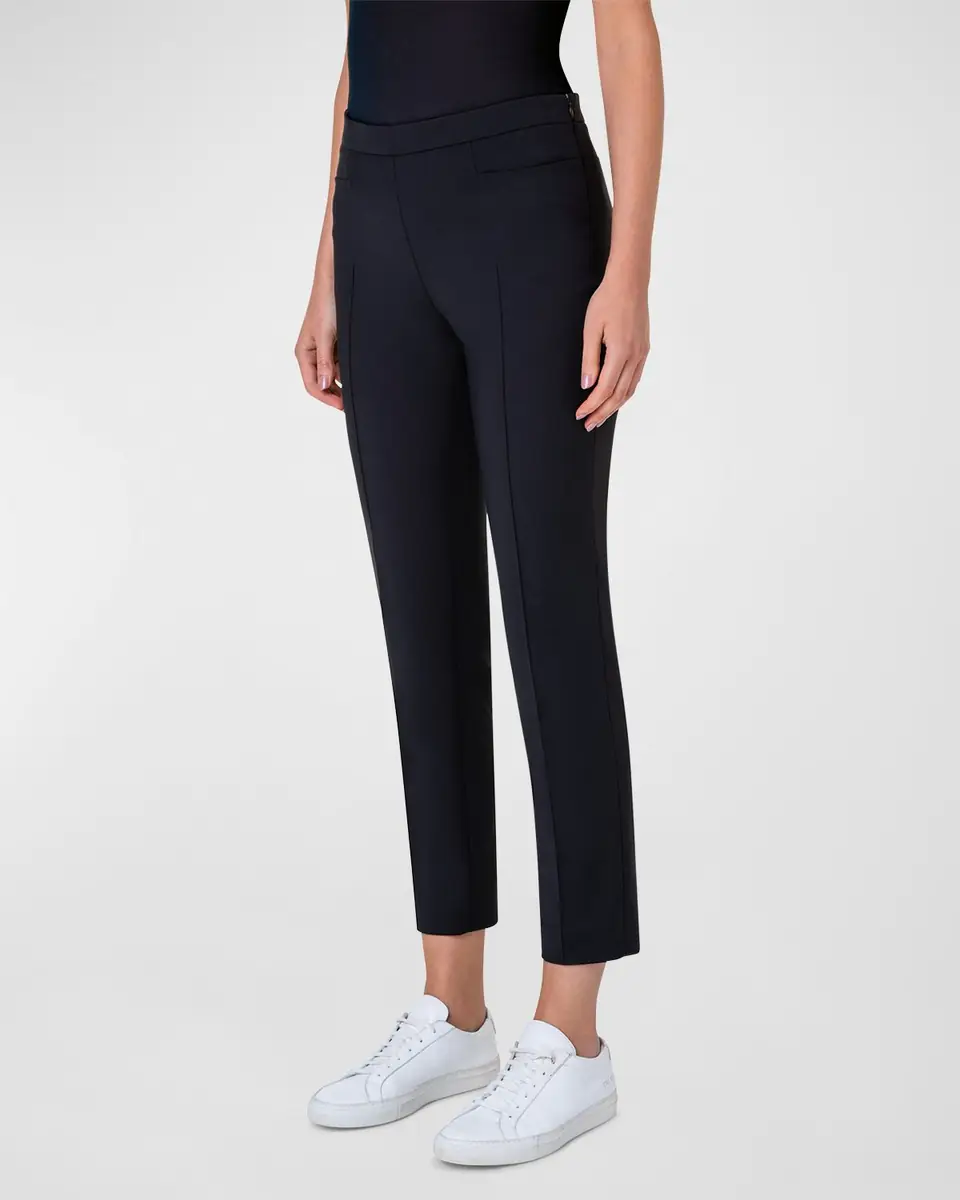 Akris punto Franca Mid-Rise Cropped Pants | Thumbnail 3