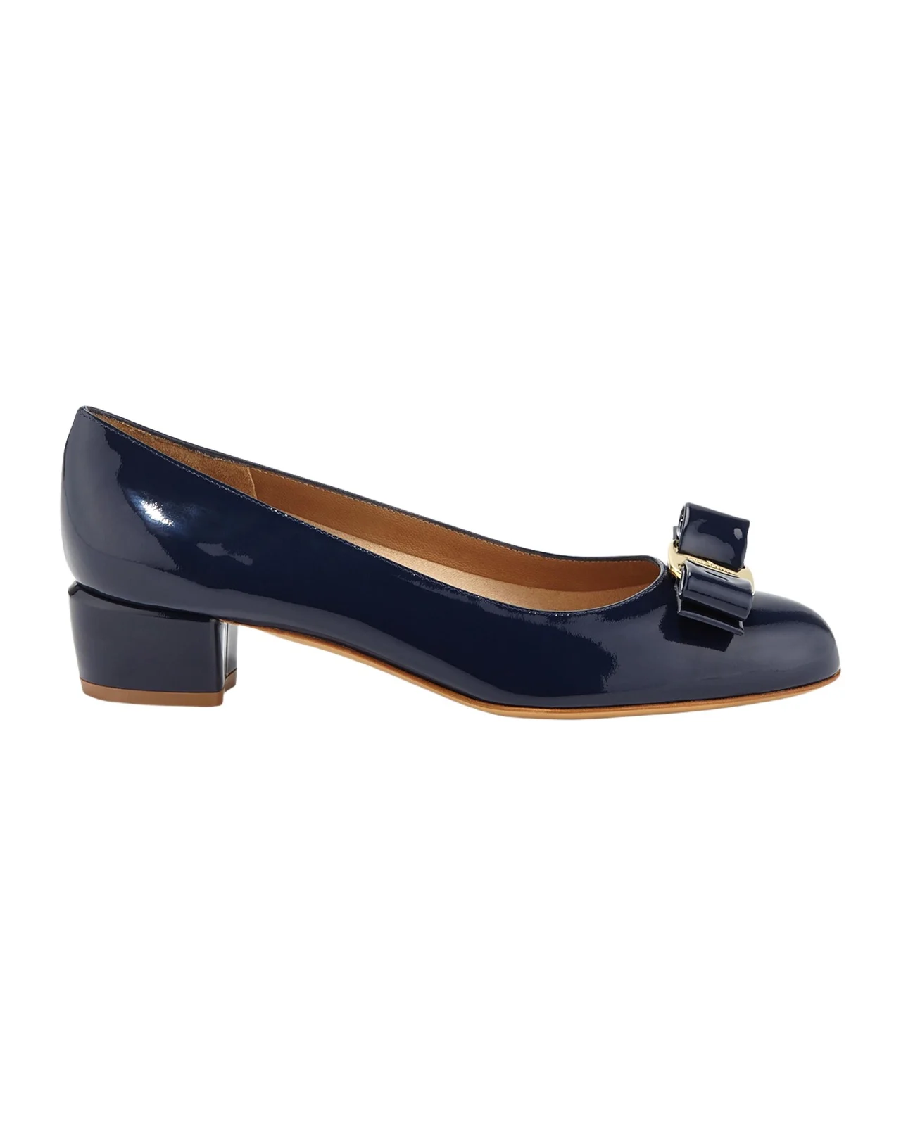 Vara Bow Leather Low Pumps