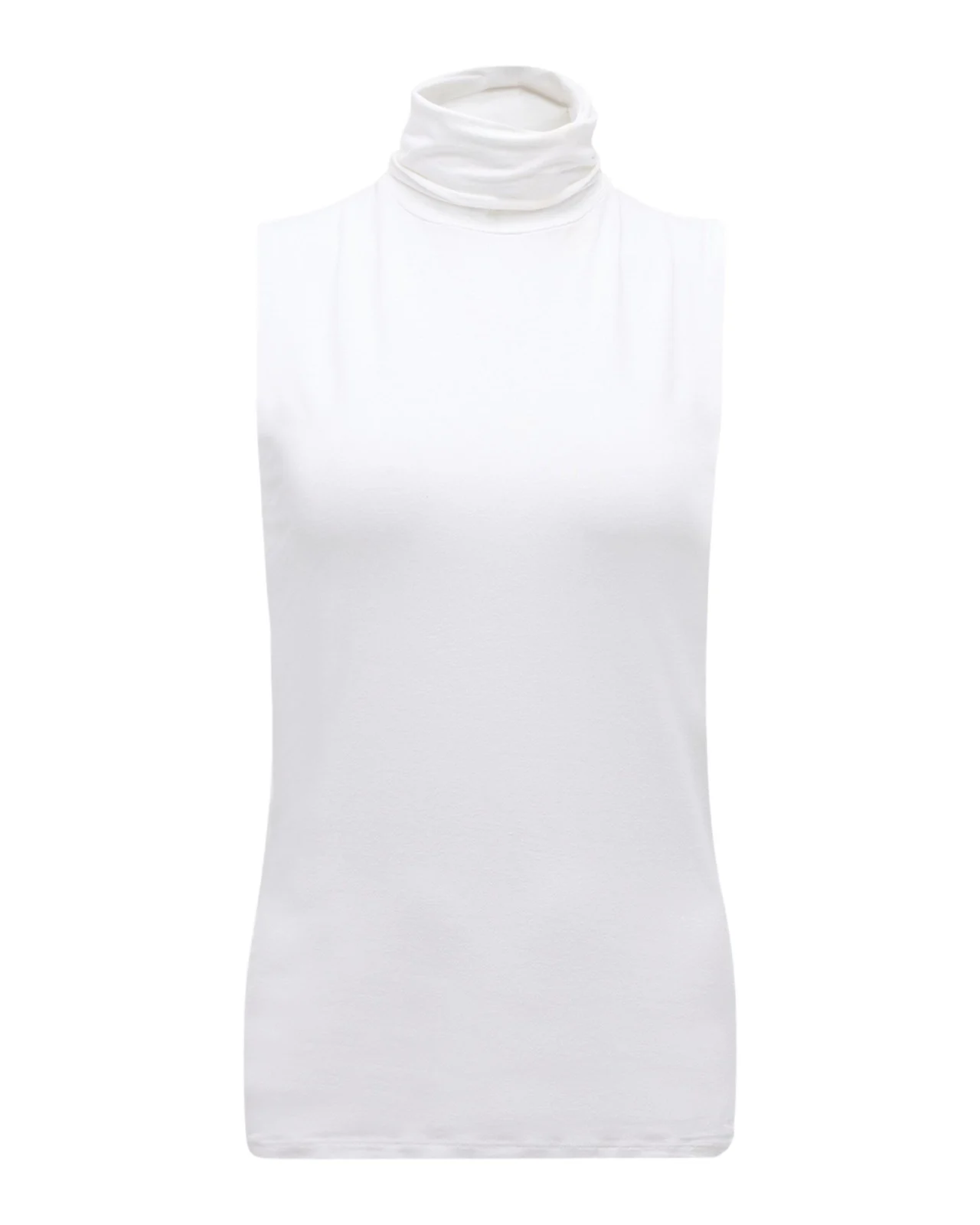 MAJESTIC FILATURES Soft Touch Sleeveless Stretch Turtleneck