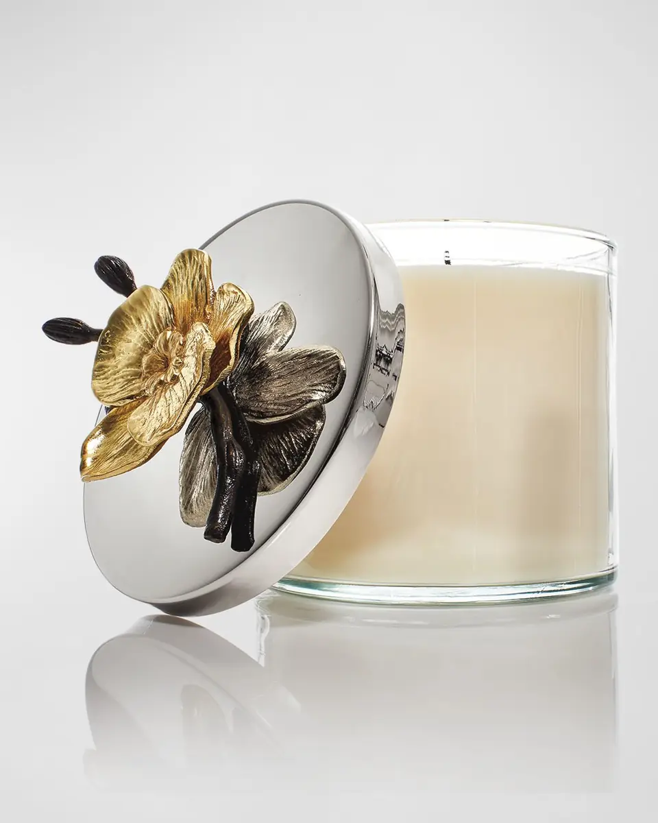 Michael Aram 13. 5 oz. Gold Orchid Candle | Thumbnail 3 Michael Aram 13. 5 oz. Gold Orchid Candle | Thumbnail 3