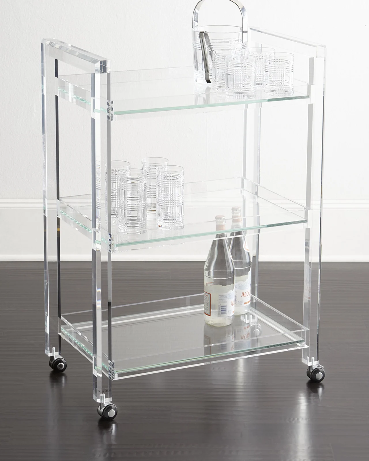 Interlude Home Ava Acrylic Bar Cart