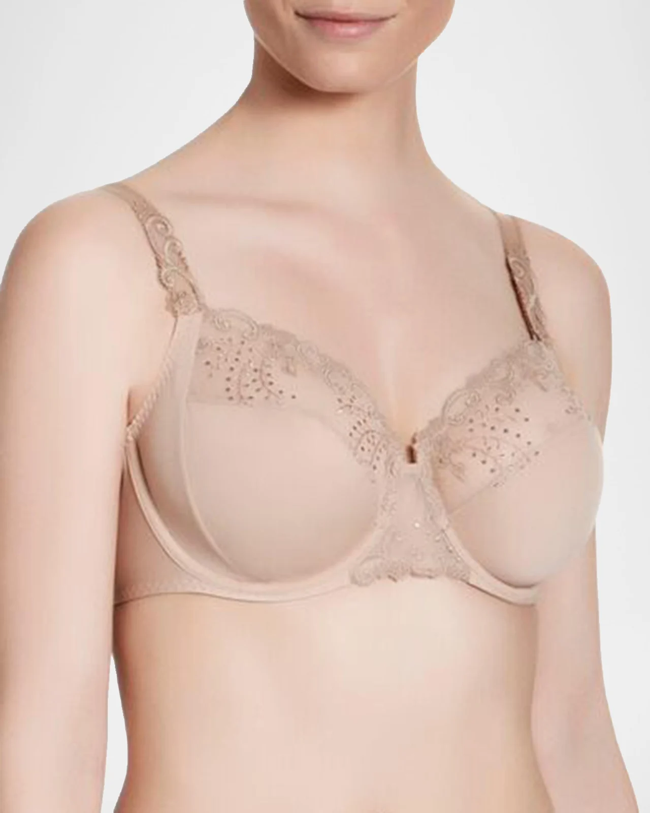 Simone Pérèle Delice Floral-Embroidered Full Cup Bra