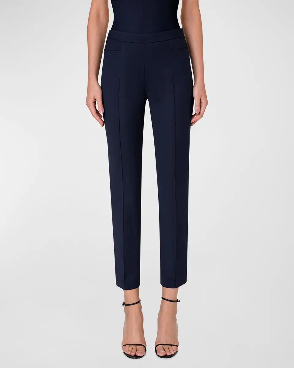 Akris punto Franca Mid-Rise Cropped Pants | Thumbnail 2