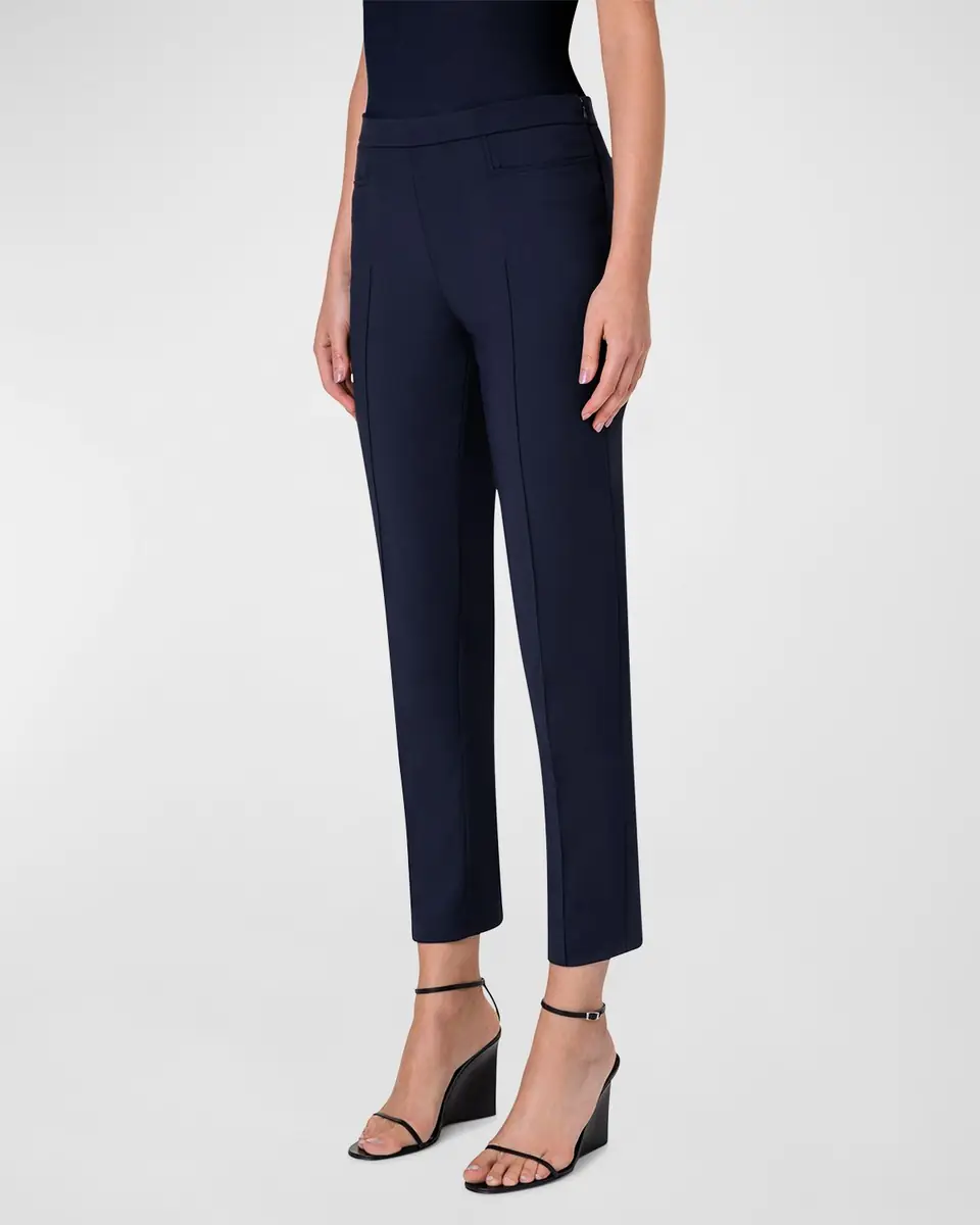 Akris punto Franca Mid-Rise Cropped Pants | Thumbnail 3