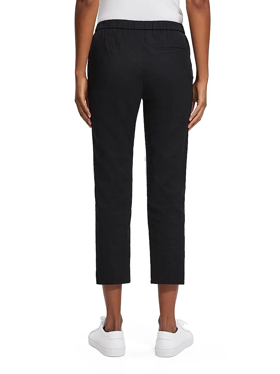 Theory Women's Treeca Linen Pull-On Crop Pants | Thumbnail 5 Theory Women's Treeca Linen Pull-On Crop Pants | Thumbnail 5